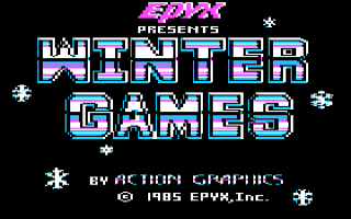Winter Games Title Screen